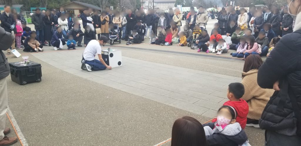 たいちの上野公園での大道芸