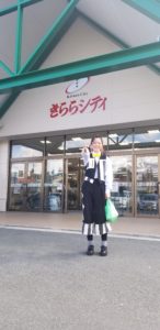 きららシティにて休憩中のクラウンアルくん