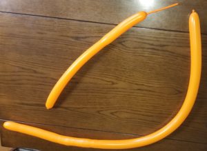 バルーンアート アルファベットAのパーツ