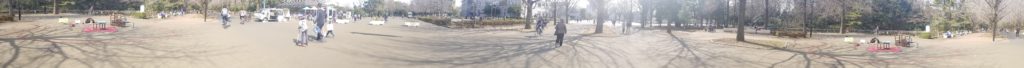 光が丘公園ヘブンアーティスト売店前ポイントパノラマ撮影