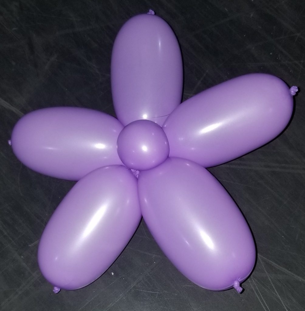 バルーンアートの花(星型)