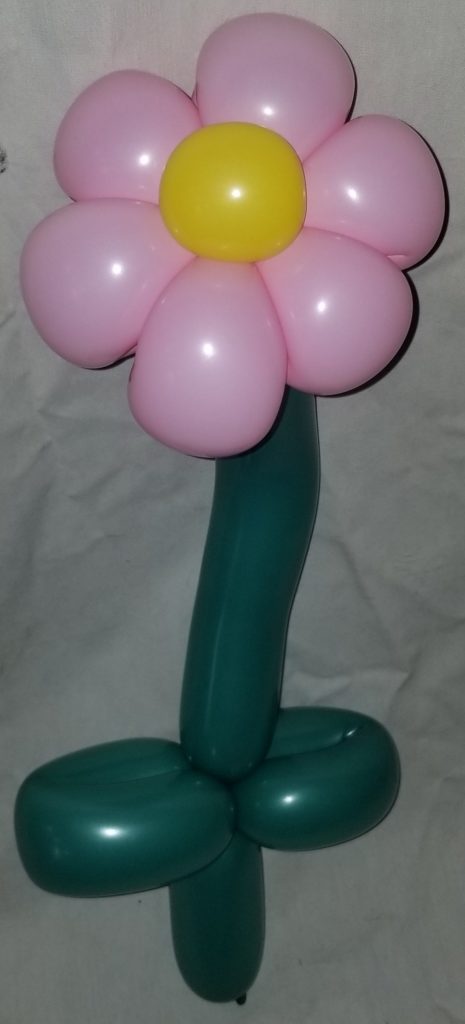 5つ花のバルーンアートの小さいタイプ