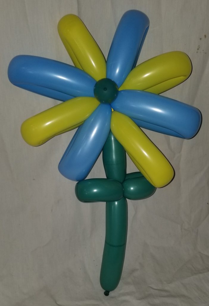 バルーンアートの8つ花