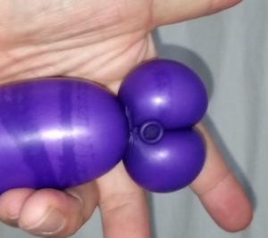 2つの小さな風船を作ってみる