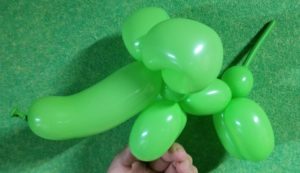 バルーンアートの象!一本で作れる簡単な物