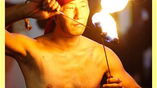 大道芸人GEN(ジェン)のファイヤーショー