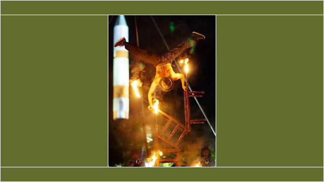 大道芸人GEN(ジェン)ファイヤ―椅子倒立