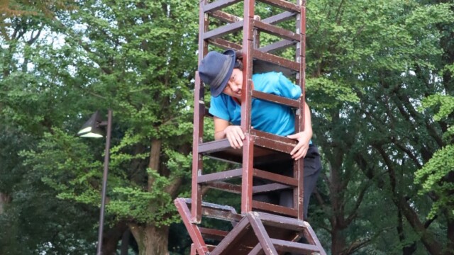 ヘブンアーティストTOKYO2019 大道芸人GEN(ジェン) 上野公園 登れない